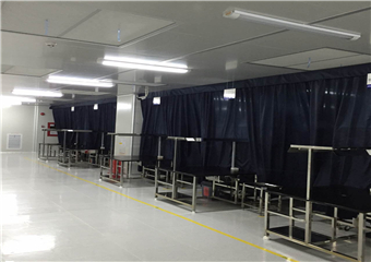 切割后QC線黑簾