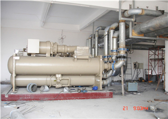 中央空調主機管路連接系統